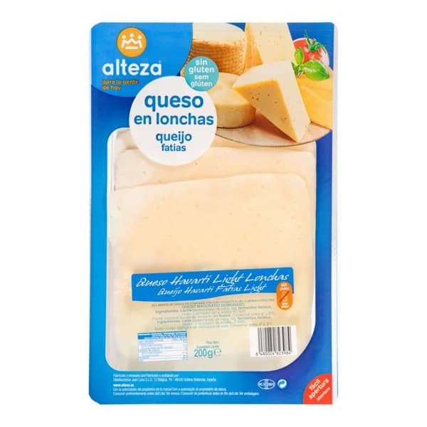 Queso Havarti Light Lonchas - 0.2 kg - Imagen del producto en Findit