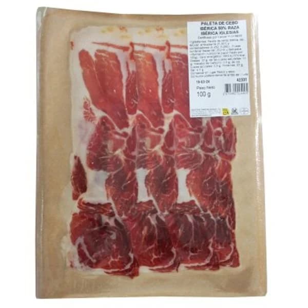Paleta de cebo ibérica en lonchas (sobre 150 g ap) - 1 kg - Imagen del producto en Findit