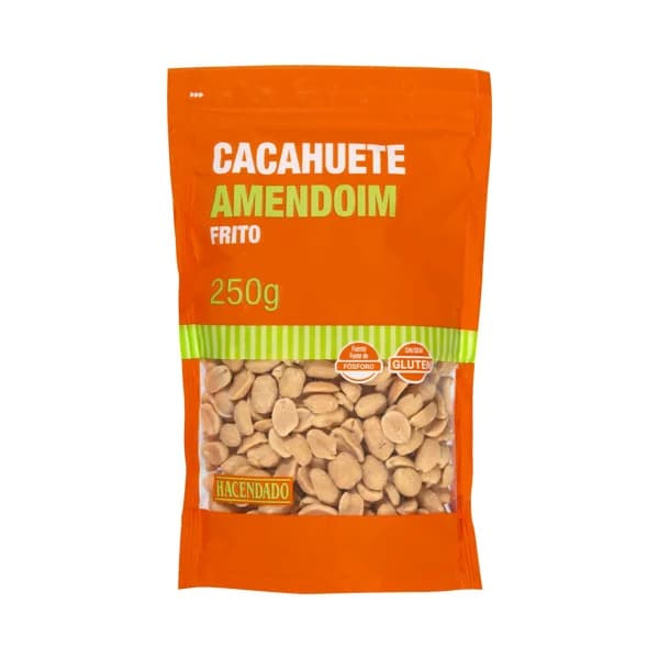 Cacahuete frito con sal Hacendado pelado - 0.25 kg - Imagen del producto en Findit