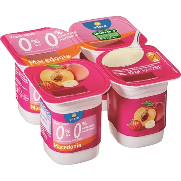 Yogur Sabor Macedonia 0% 0% - 0.5 kg - Imagen del producto en Findit