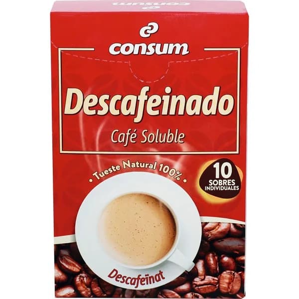 Café Soluble Descafeinado Sticks - 10 ud - Imagen del producto en Findit