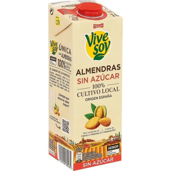 Bebida de Almendra sin Azúcar Brik - 1 l - Imagen del producto en Findit