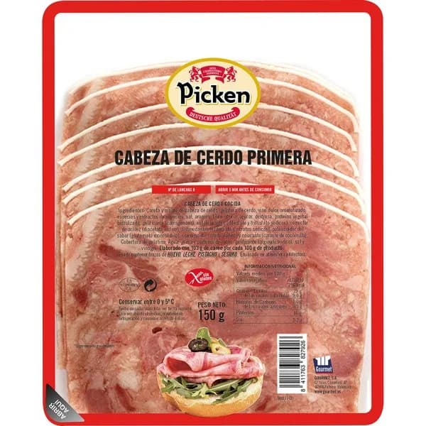 Cabeza Cerdo Primera - 0.15 kg - Imagen del producto en Findit
