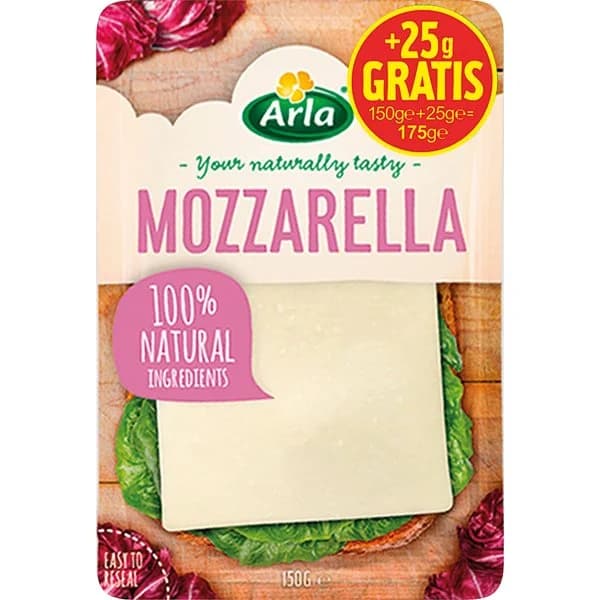 Queso Mozzarella Lonchas - 0.17 kg - Imagen del producto en Findit