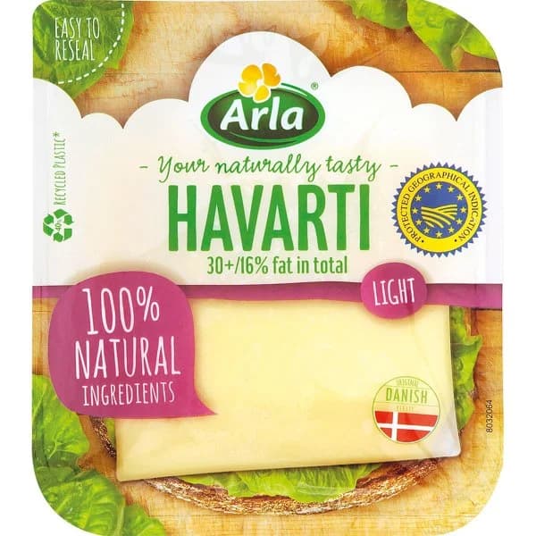 Queso Havarti Light Lonchas - 0.18 kg - Imagen del producto en Findit
