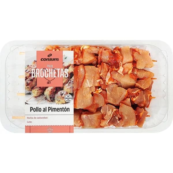 Brochetas de Pollo al Pimentón - 0.32 kg - Imagen del producto en Findit