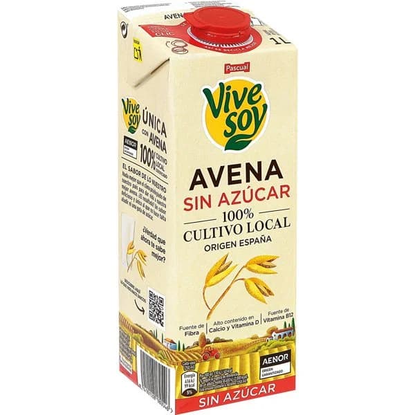 Bebida de Avena Sin Azúcar Brik - 1 l - Imagen del producto en Findit