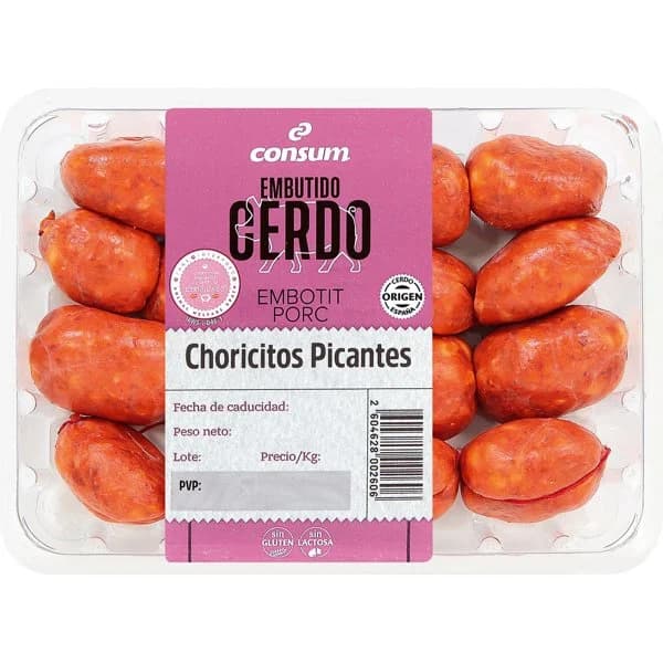 Choricitos Picantes - 0.25 kg - Imagen del producto en Findit