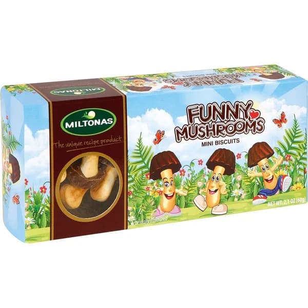 Galletas con Chocolate Leche Funny Mushrooms - 0.06 kg - Imagen del producto en Findit