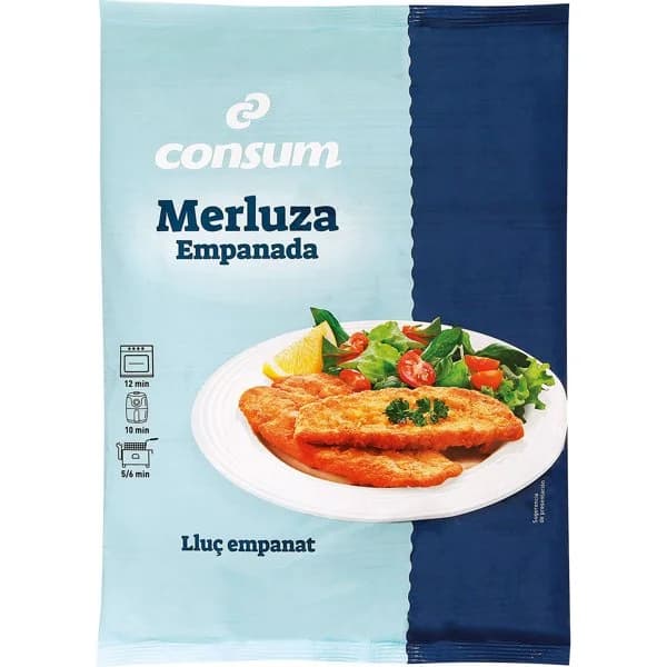 Merluza Empanada Horneable - 0.6 kg - Imagen del producto en Findit