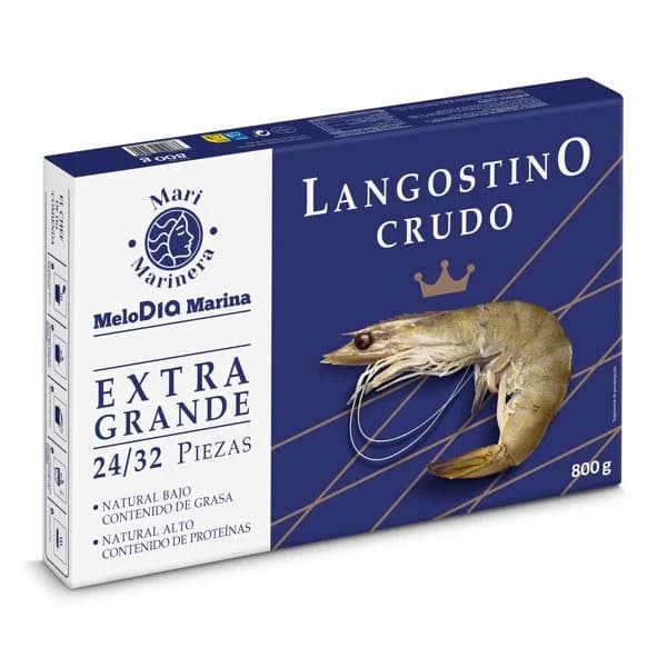 Langostino crudo extra 24/32 piezas Mari Marinera de Dia caja 800 g - 1 ud - Imagen del producto en Findit