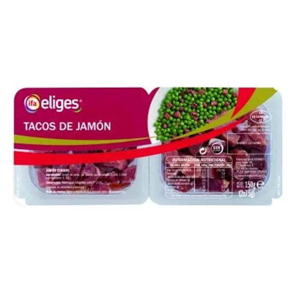 Jamón curado en tacos 2x75 g - 1 ud - Imagen del producto en Findit