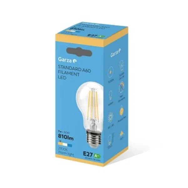 Bombilla led esférica filamentos 7W E27 - 1 ud - Imagen del producto en Findit