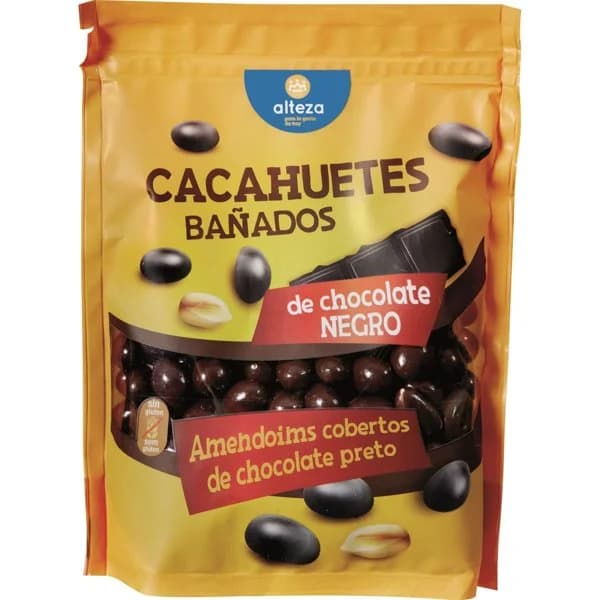 Cacahuetes Chocolate Negro - 0.25 kg - Imagen del producto en Findit