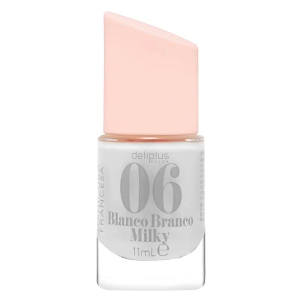 Laca de uñas manicura francesa Deliplus 06 blanco milky - 1 ud - Imagen del producto en Findit