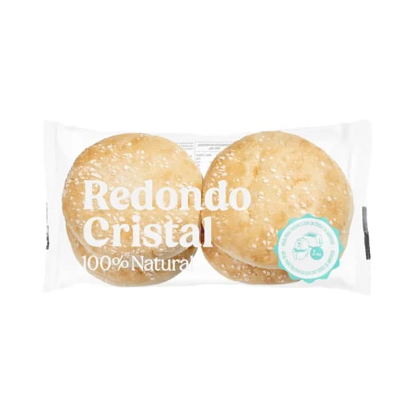 4 Panes de cristal redondos cortados 100 % natural - 0.24 kg - Imagen del producto en Findit