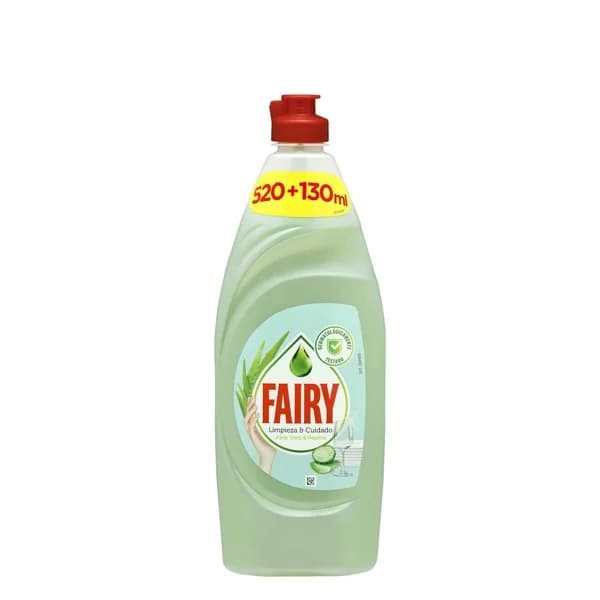 Lavavajillas Aloe Vera y Pepino Fairy líquido - 0.65 l - Imagen del producto en Findit