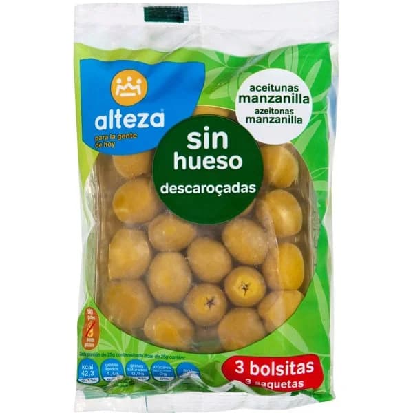 Aceituna Manzanilla Sin Hueso Bolsa - 0.54 kg - Imagen del producto en Findit