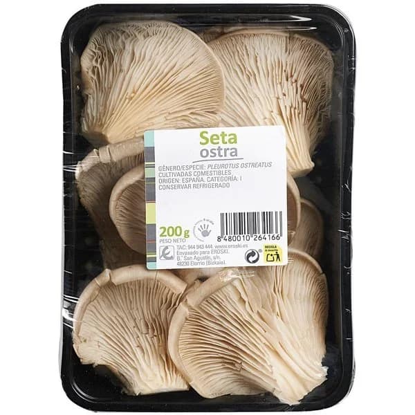 Seta ostra, bandeja 200 g - 0.2 kg - Imagen del producto en Findit