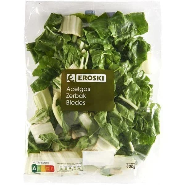Acelga EROSKI, bolsa 300 g - 0.3 kg - Imagen del producto en Findit