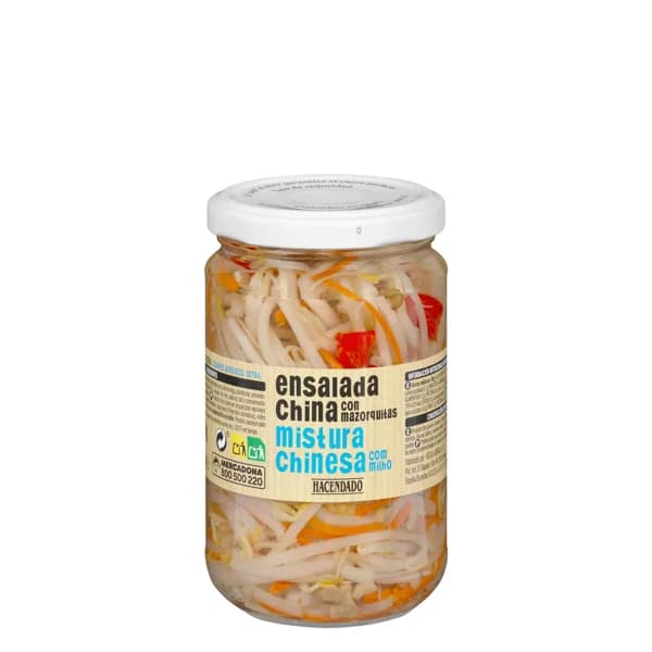 Ensalada china Hacendado con mazorquitas - 0.15 kg - Imagen del producto en Findit