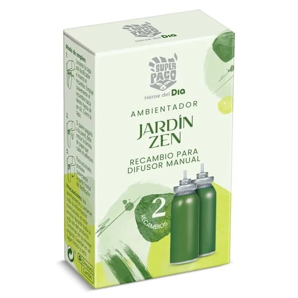Ambientador jardín zen recambio  Super Paco de Dia caja 2 unidades - 1.99 ud - Imagen del producto en Findit