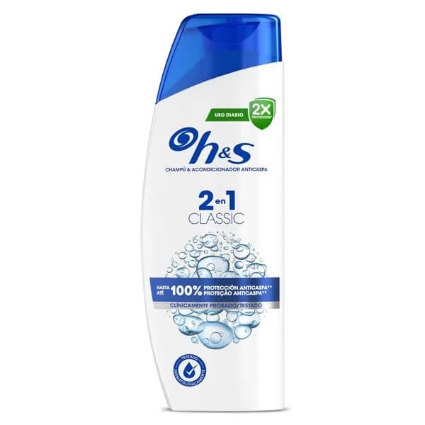 Champú anticaspa dos en uno clásico H&s botella 250 ml - 0.25 l - Imagen del producto en Findit