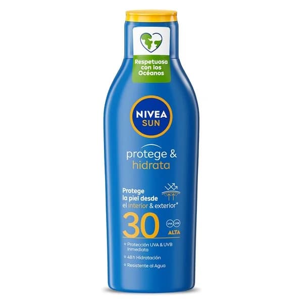 Leche solar protege & hidrata spf 30 Nivea bote 200 ml - 0.27 l - Imagen del producto en Findit