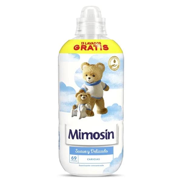 Suavizante concentrado caricias Mimosin botella 56 lavados - 54.17 ud - Imagen del producto en Findit