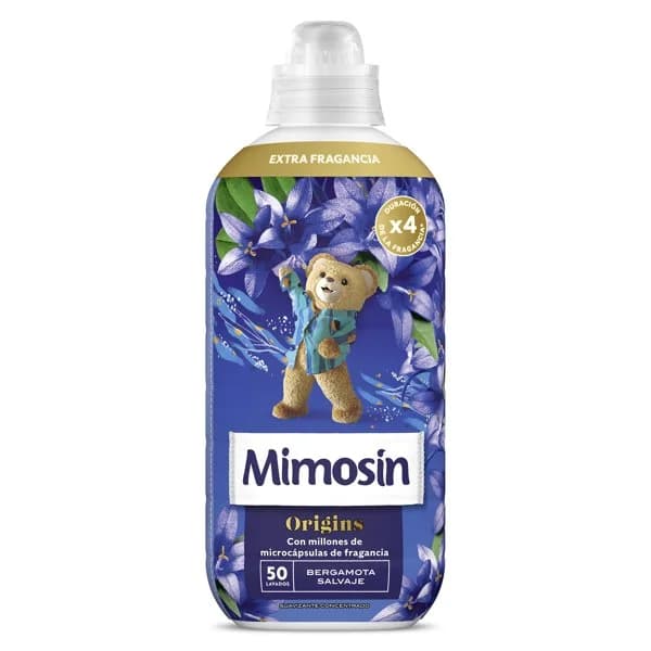 Suavizante concentrado bergamota salvaje Mimosin Origins botella 50 lavados - 1 ud - Imagen del producto en Findit