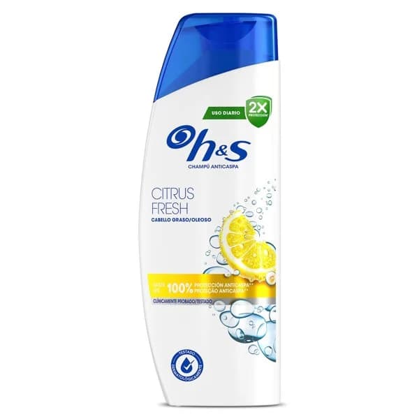 Champú anticaspa citrus fresh cabello graso H&s botella 250 ml - 0.25 l - Imagen del producto en Findit