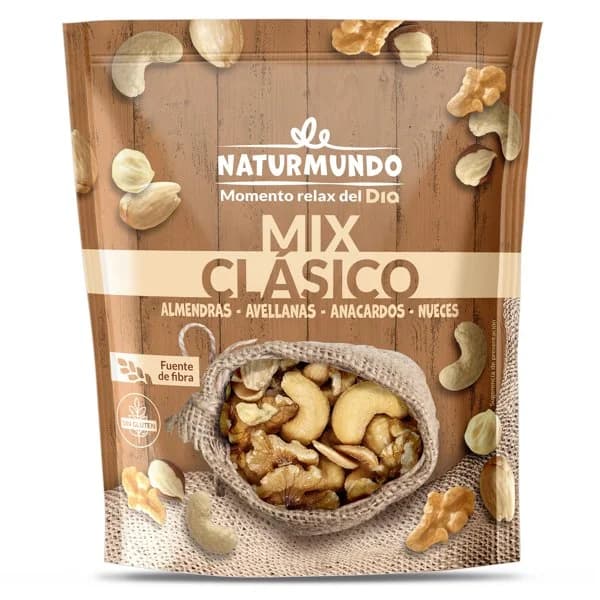 Mix de frutos secos clásico Naturmundo de Dia bolsa 200 g - 0.2 kg - Imagen del producto en Findit