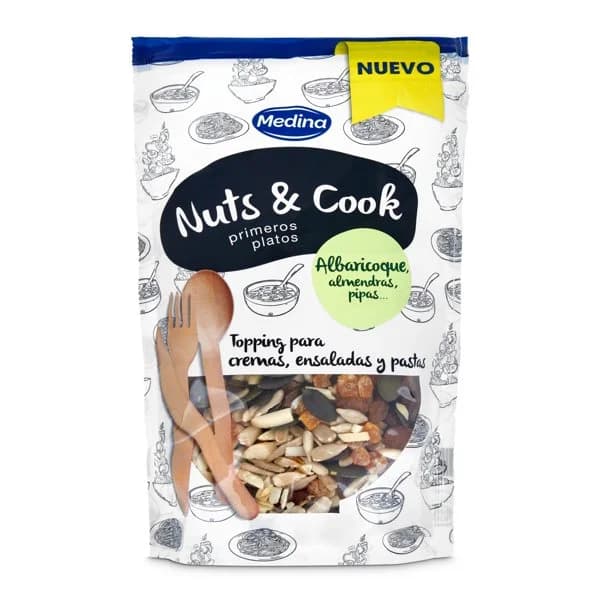 Surtido de albaricoque, almendras y pipas Medina bolsa 140 g - 0.14 ud - Imagen del producto en Findit