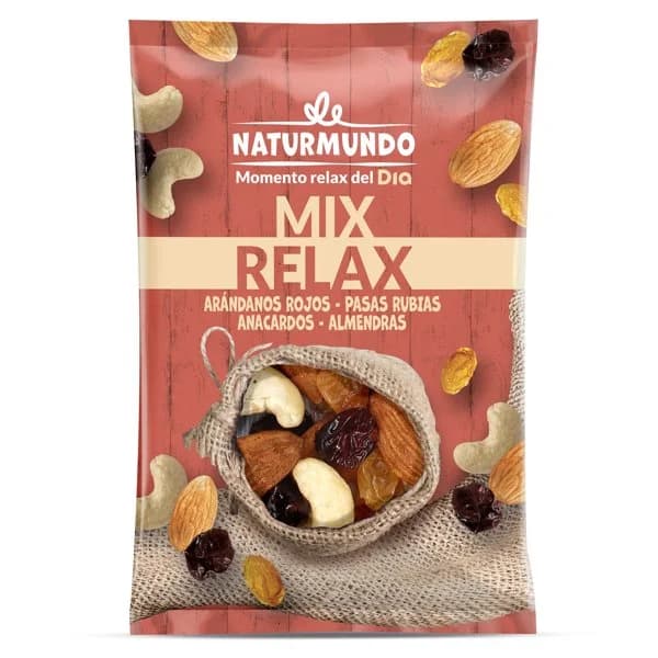 Mix de frutos secos relax Naturmundo de Dia bolsa 40 g - 0.04 ud - Imagen del producto en Findit