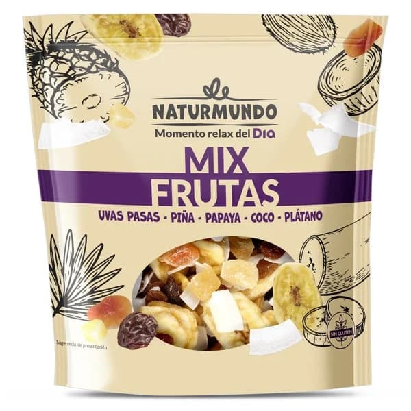 Mix de frutas deshidratadas Naturmundo de Dia bolsa 200 g - 0.2 kg - Imagen del producto en Findit
