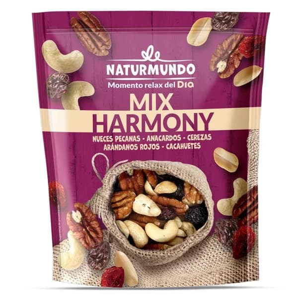 Mix de frutos secos harmony Naturmundo de Dia bolsa 200 g - 0.2 kg - Imagen del producto en Findit