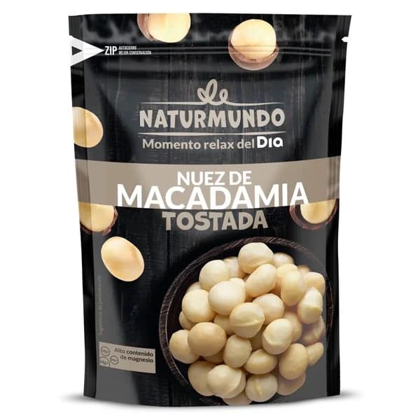 Nuez de macadamia tostada con sal Naturmundo de Dia bolsa 100 g - 0.1 kg - Imagen del producto en Findit