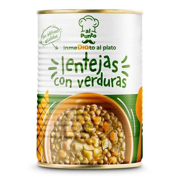Lentejas con verduras Al Punto Dia lata 415 g - 0.43 kg - Imagen del producto en Findit