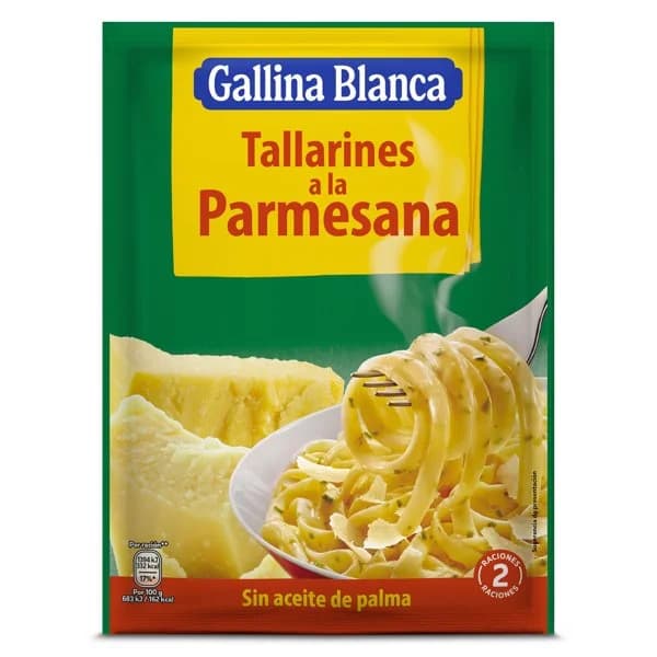 Tallarines parmesana Gallina Blanca sobre 143 g - 0.14 kg - Imagen del producto en Findit