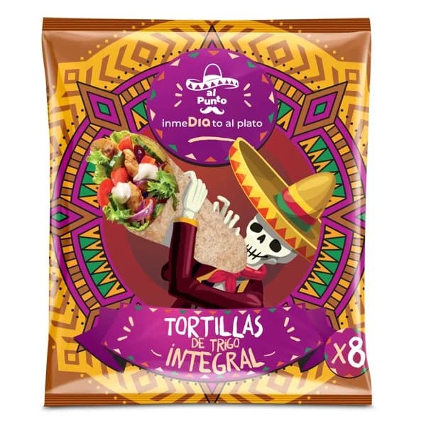 Tortilla integral Al Punto Dia bolsa 320 g - 0.32 kg - Imagen del producto en Findit
