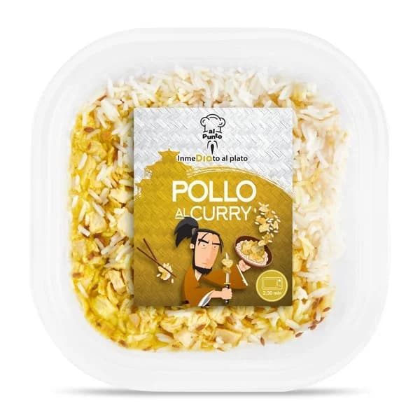 Pollo al curry con arroz basmati Al Punto Dia bandeja 300 g - 0.3 ud - Imagen del producto en Findit