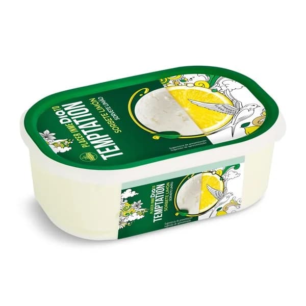 Sorbete helado de limón Temptation de Dia tarrina 540 g - 0.54 kg - Imagen del producto en Findit
