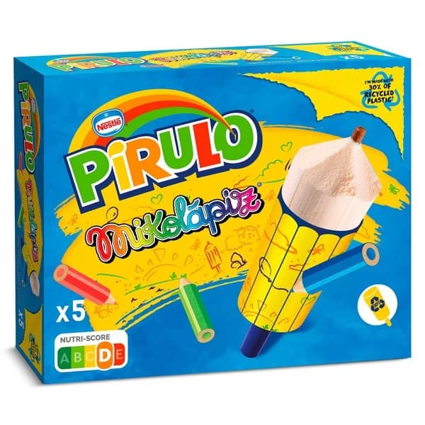 Helado pirulo mikolápiz 5 unidades Nestlé caja 250 g - 0.25 ud - Imagen del producto en Findit