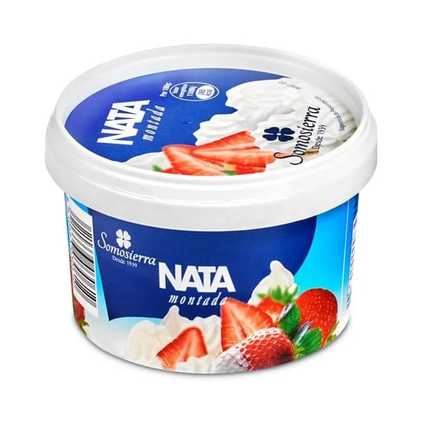 Nata montada congelada Somosierra tarrina 240 g - 0.24 kg - Imagen del producto en Findit