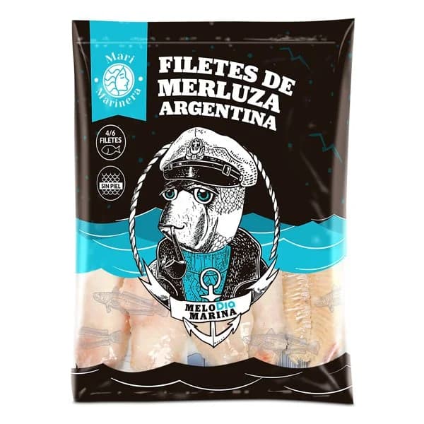 Filete de merluza argentino sin piel Mari Marinera de Dia bolsa 400 g - 0.4 kg - Imagen del producto en Findit