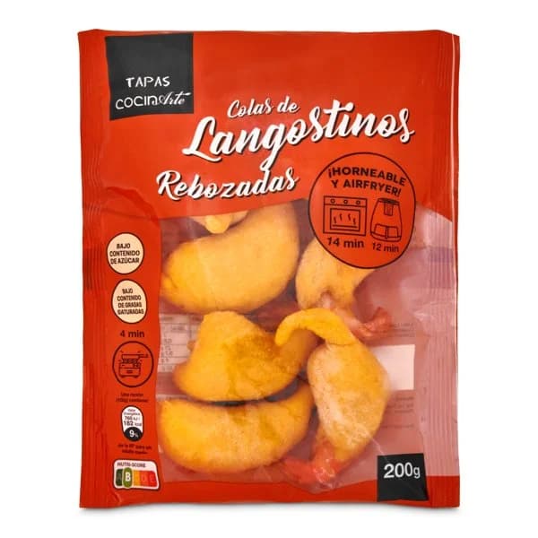 Colas de gamba rebozadas Cocinarte bolsa 200 g - 0.2 kg - Imagen del producto en Findit