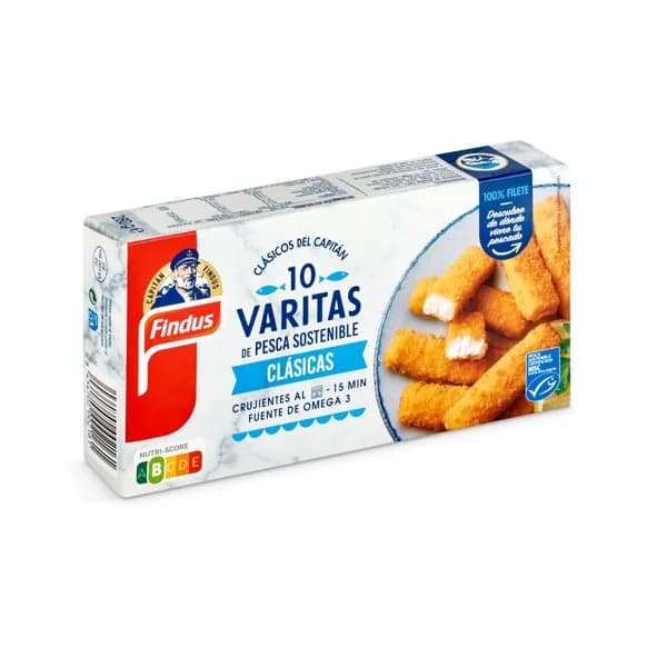 Varitas de pescado MSC Findus caja 250 g - 0.25 kg - Imagen del producto en Findit