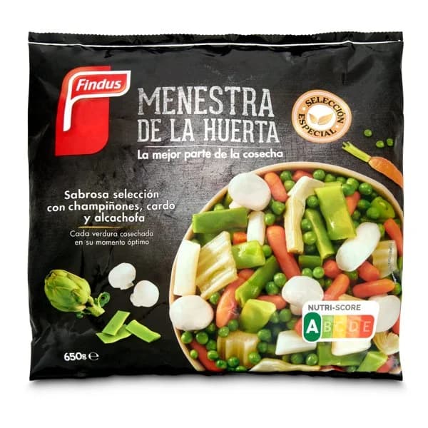 Menestra de la huerta Findus bolsa 650 g - 0.65 kg - Imagen del producto en Findit