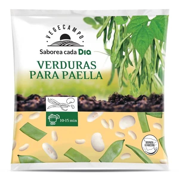 Verduras para paella Vegecampo de Dia bolsa 450 g - 0.45 kg - Imagen del producto en Findit