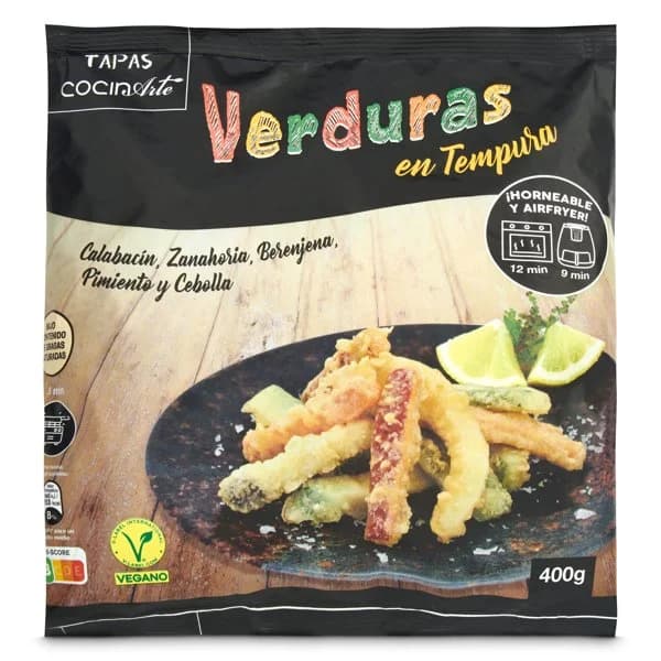 Verduras en tempura Cocinarte bolsa 400 g - 1 ud - Imagen del producto en Findit